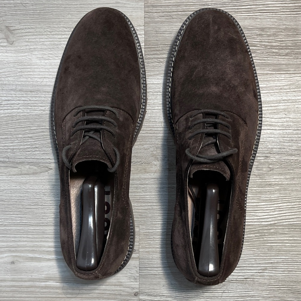 Nordstrom 1901 suede derby shoes in brown size 10M